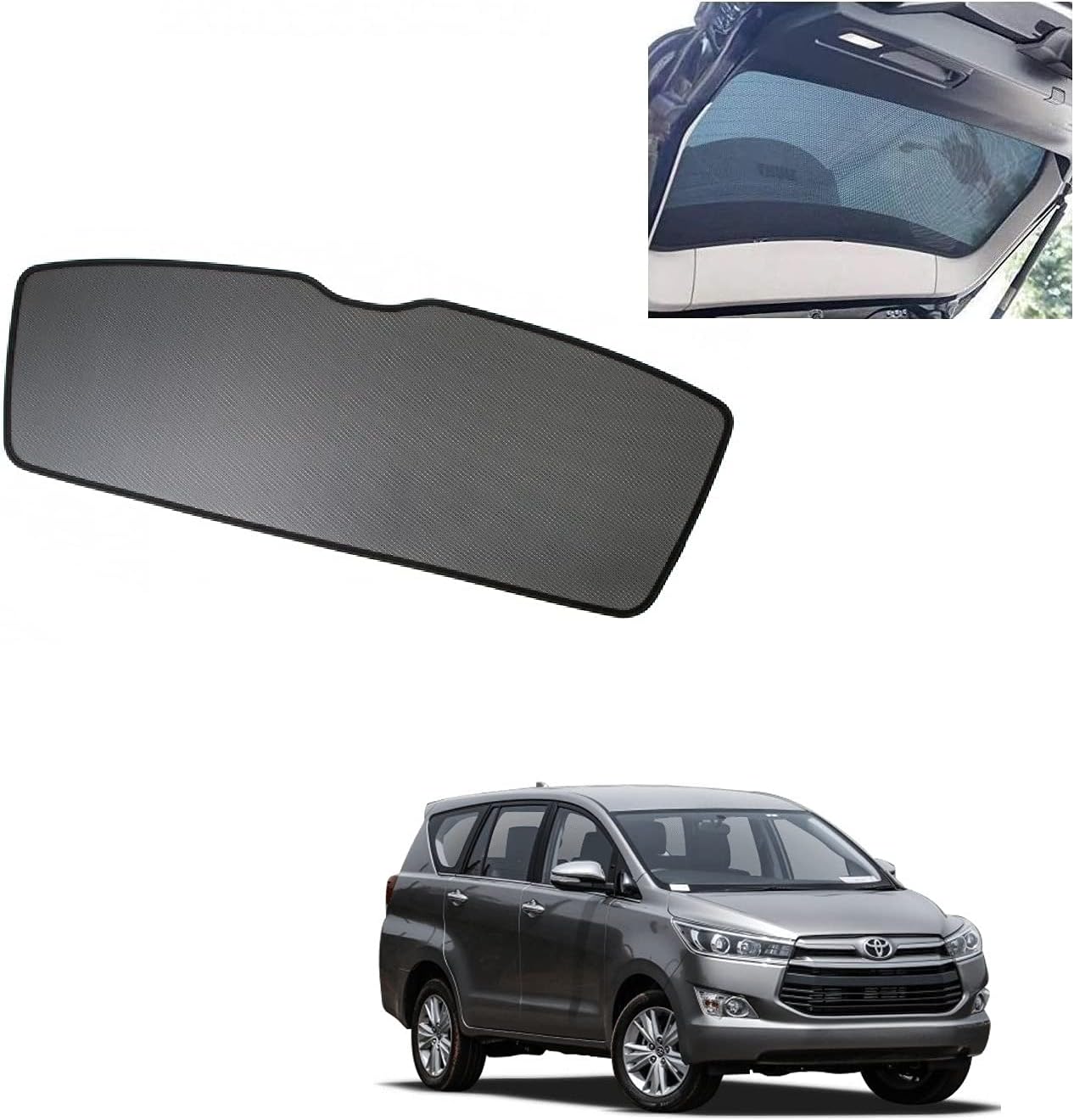 Auto Addict Car Dicky Sunshade Curtain (Rear Window,Diggy,1 Pc) for Toyota Innova Crysta