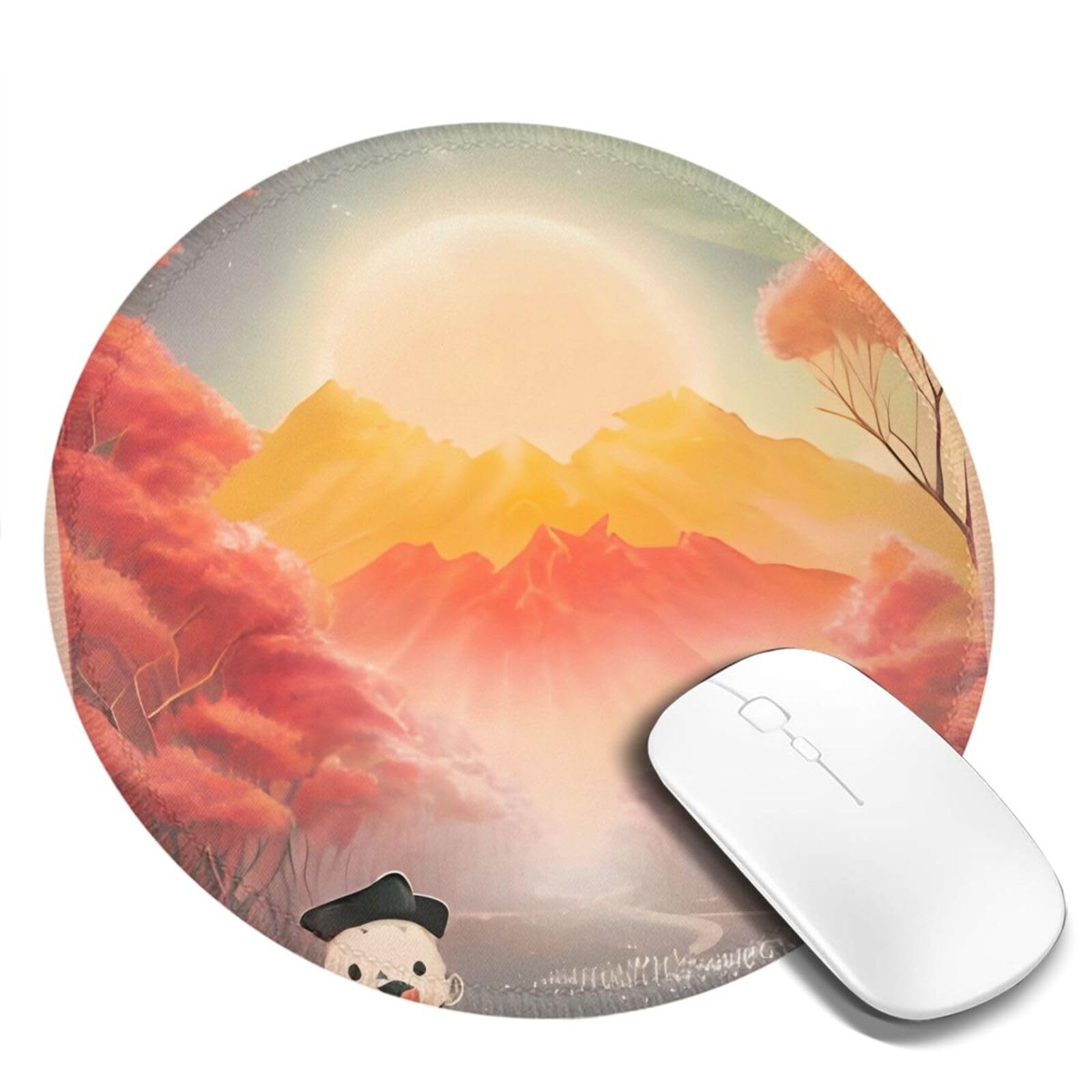Silent Monsters Tappetino Mouse 24 x 20 cm piccolo, grigio, con Bordo Cucito, Durevoli, antiscivolo e silenzioso, gioco, ufficio, casa, lavabile, arrotolabile, Tappetini per il Gaming Mousepad