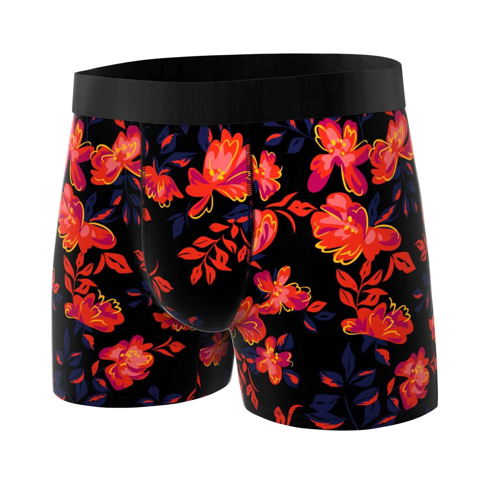FREEGUN Boxer Homme Microfibre Flowers