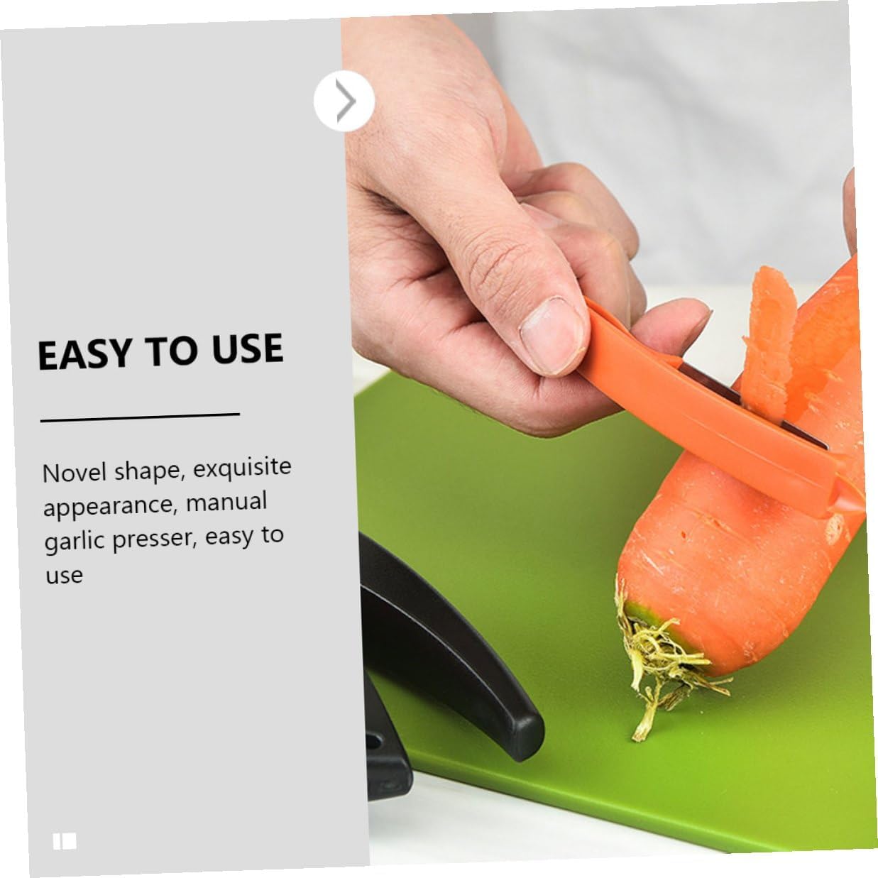 Handheld Garlic Crusher and Peeler Set, Manual Garlic Press Tool with Stainless Steel Masher and Silicone Peeling Board, Kitchen Gadget for Home Cooking, 3pcs Kitchen Accessory image 4