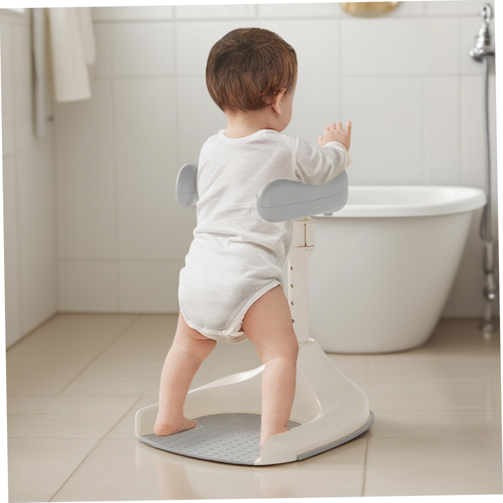 Baby-Badewannenständer Höhenverstellbar Und Rutschfest Baby-Badewannenstütze Mit Sicherheitsverriegelung Zusammenklappbar Und Tragbar Für Kinder Ab 6 Monaten