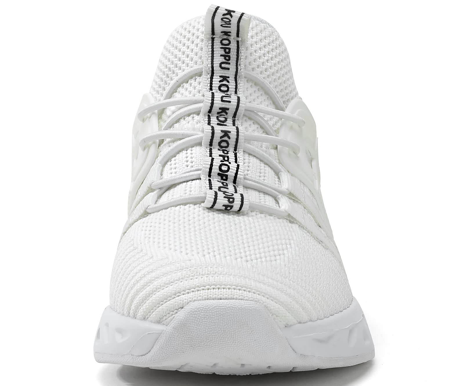 koppu Boys Girls Shoes Non-Slip Tennis Shoes Fashion Lightweight Breathable Kids Sneakers for Little Kids/Big Kids(White 5)