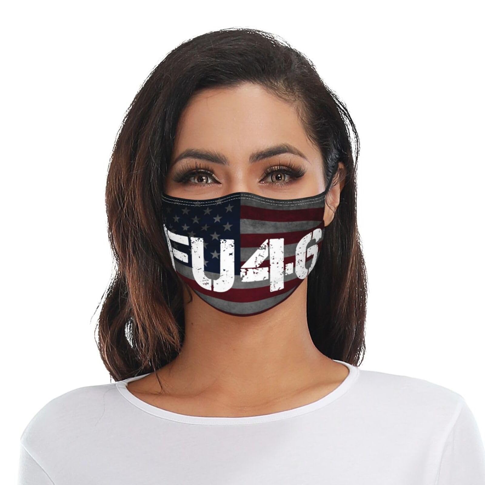 Fu 46 Anti Joe Biden Adult Dust Mask Adjustable Dust Face with 2 Filter60