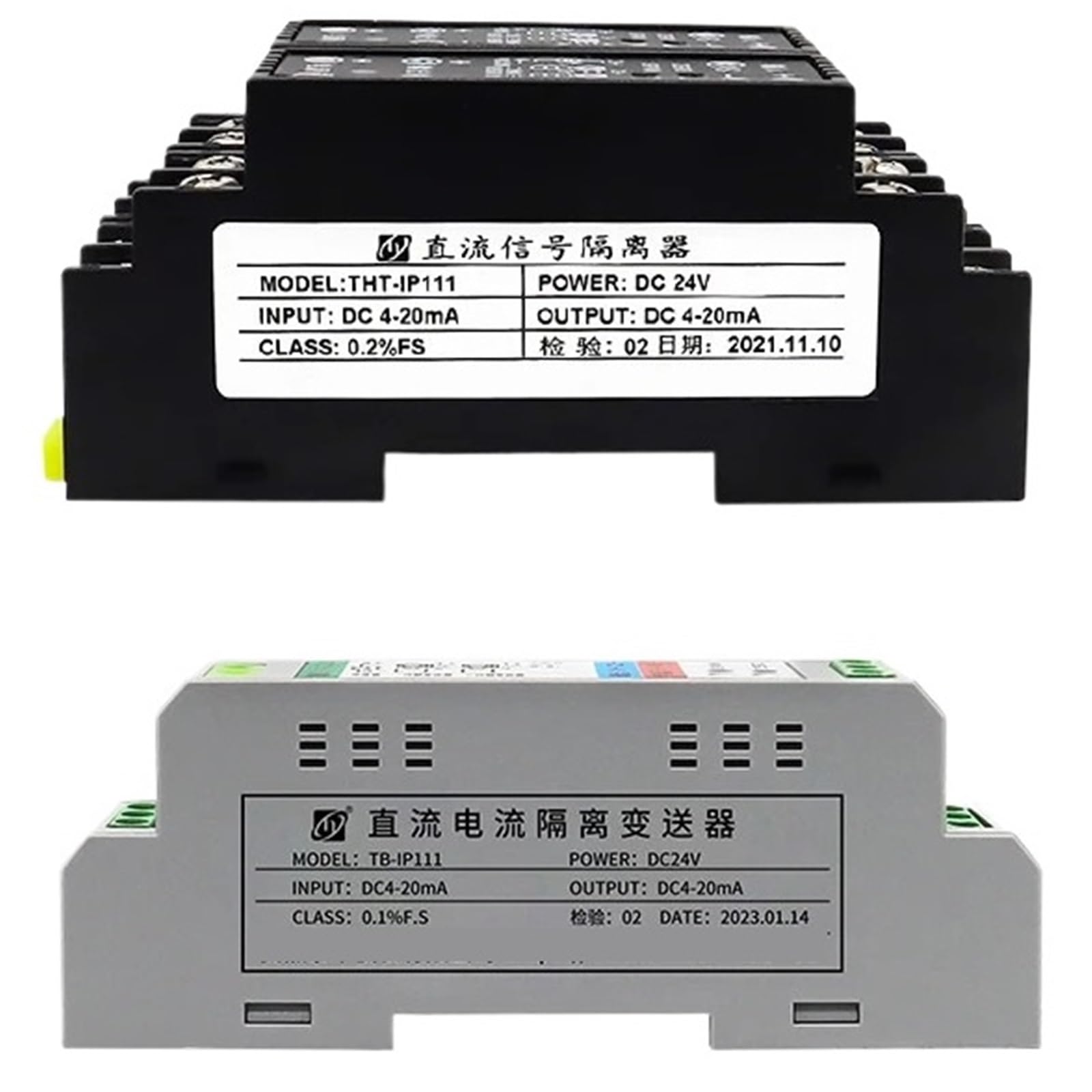DC-Signalisolationssender 4-20 mA Stromspannung Analogkonvertierungsmodul Filterung Anti-Interferenz(1 in 2 out,4-20mA in 10V out)