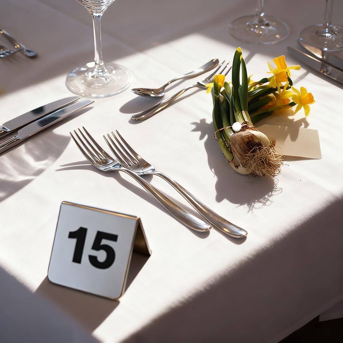 Tischnummern Metall 31-50 Edelstahl Tischnummern Gastronomie Stapelbare Doppelseitige Tischnummernschilder für Party Bankette Restaurants Bars Empfänge Cafés Hotel