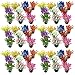 Woohome 10 Color DIY Miniature Colorful Flower Cluster 3 cm Miniature Shrubs Bushes Static Grass Tufts Flower Vegetation Groups Static Grass Tufts for Train Landscape Scenery