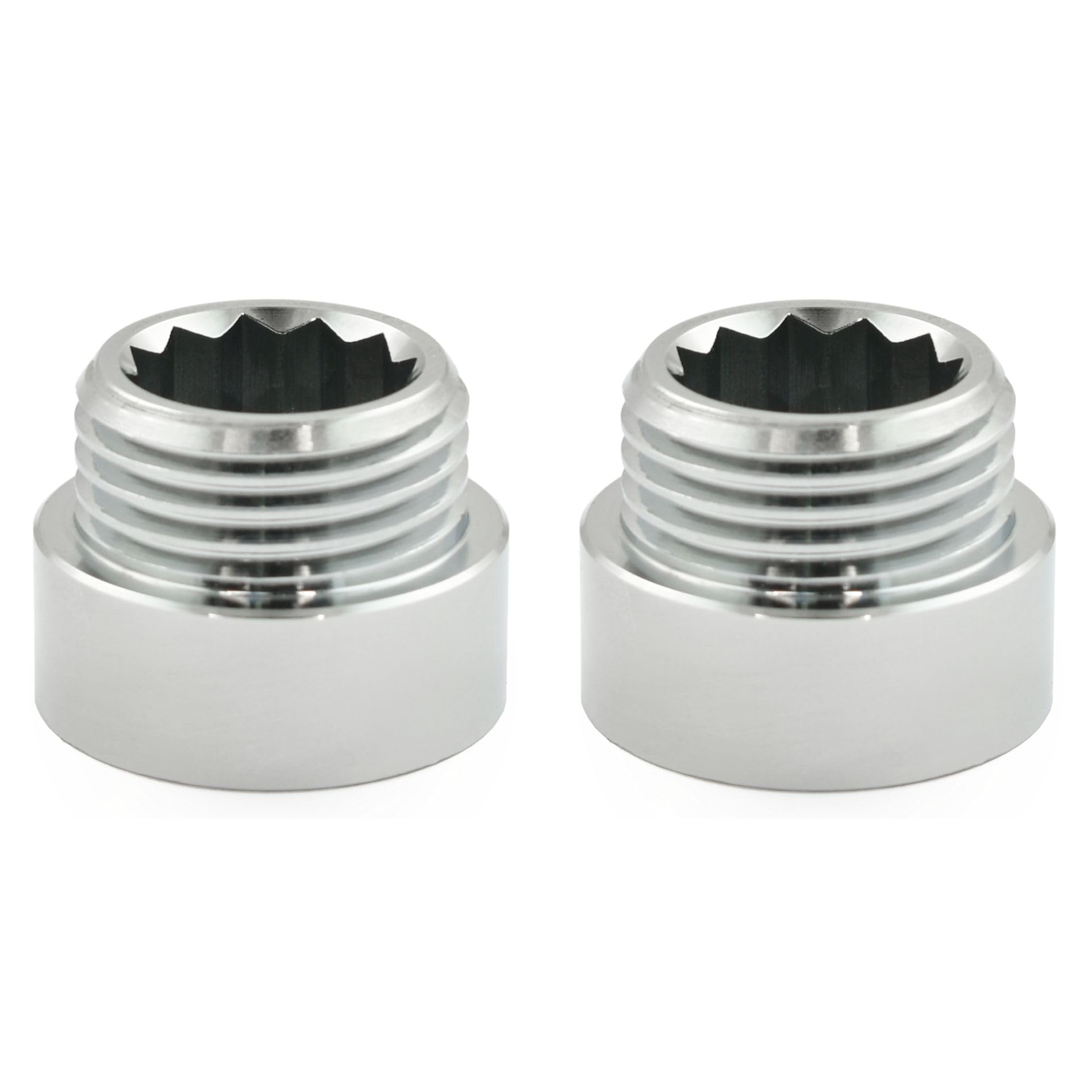 Hot Flow Chrome | 10Mm Rigid Radiator Valve Extensions 1/2 Inch Bsp – (Pair)