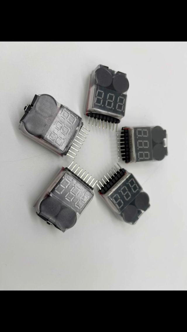 Tester Para Baterías Lipo 1-8S - Monitor De Voltaje Con Alarma Sonora Y LED, Para LiPo, Li-ion, LiMn