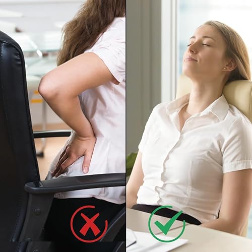 Miniatura 5 de Joyzan Almohada inflable de apoyo lumbar, portátil, transpirable, respaldo inferior, respaldo, fatiga, cabeza, cuello, avión, asiento de avión,