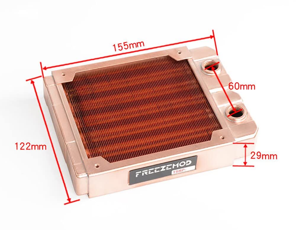 Amazon.co.jp: 純銅ラジエーター 120mm PC 水冷クーラー ヒートシンク