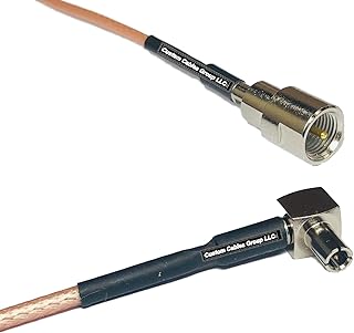 1 feet RG316 FME Male to TS9 Angle Male RF Pigtail Coaxial Cable