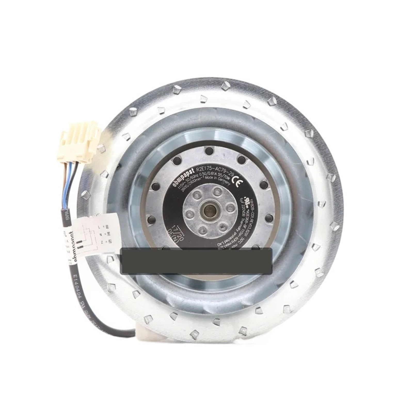 YACODLUL R2E175-AC79-29 48V Waterproof Cooling Fan 76/62W Ball Bearing Centrifugal