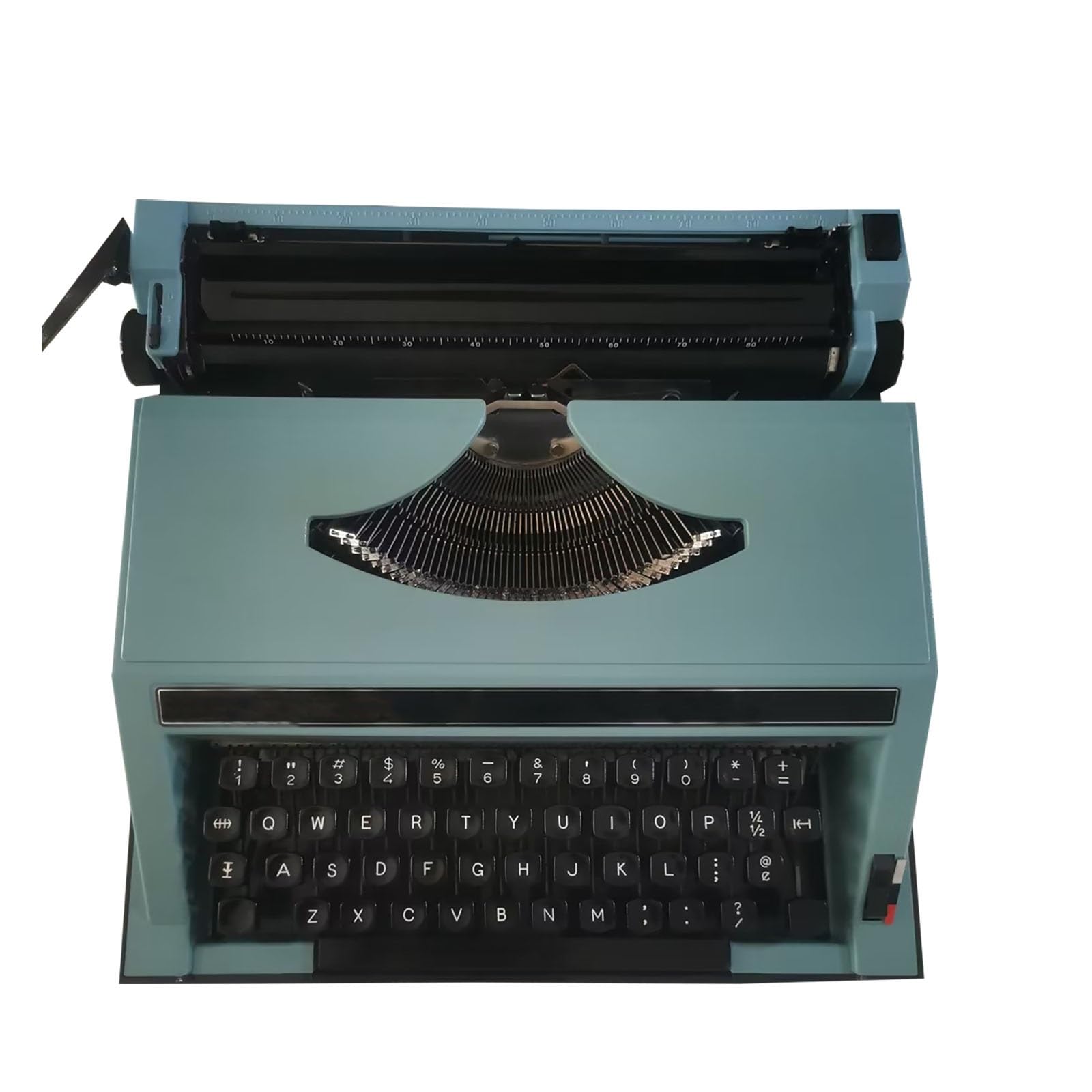 Blue Old-Fashioned Traditional Portable Manual Typewriter for Notes Or Letters Or Creative Writing Writers Literary Gift