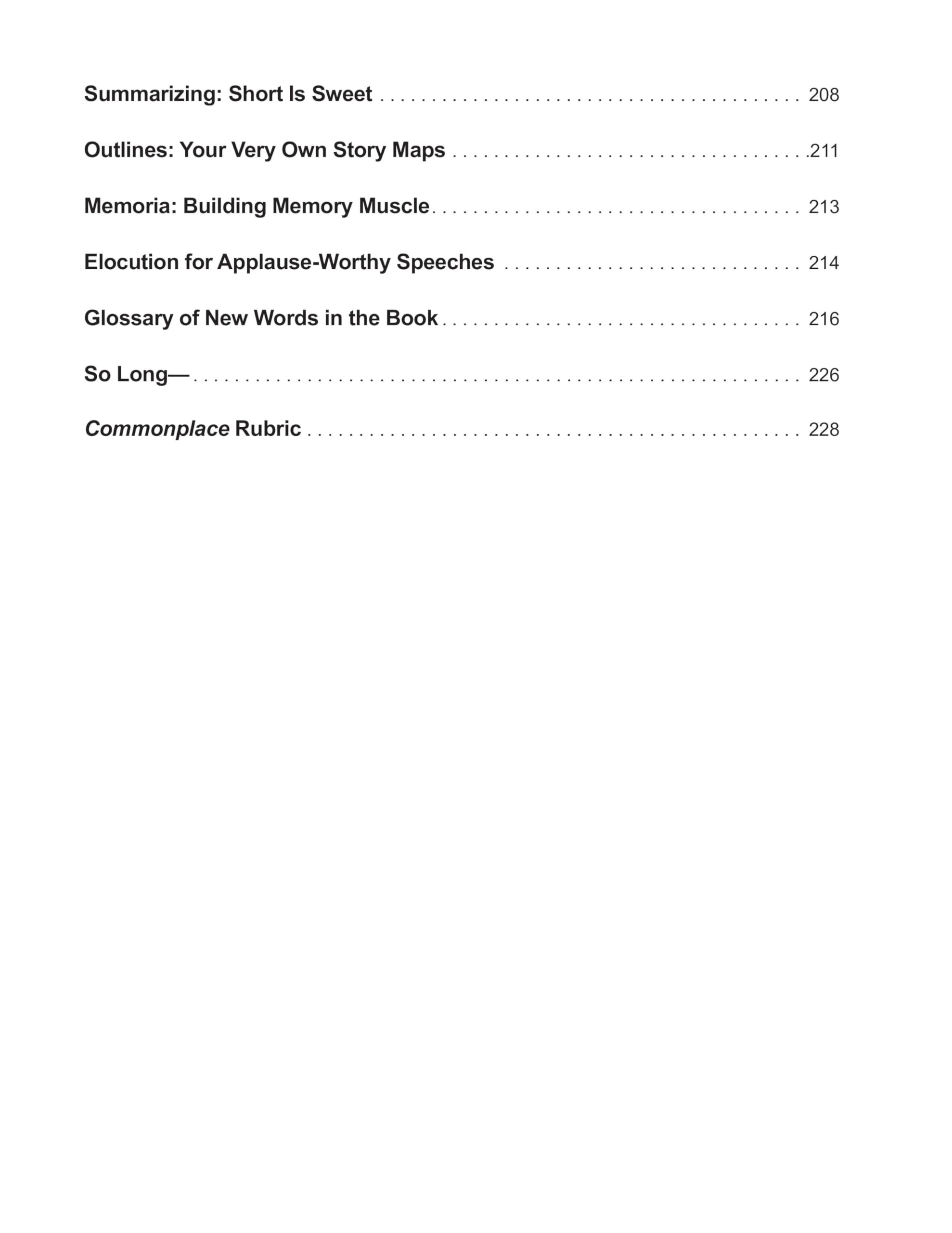 Writing & Rhetoric: Commonplace
