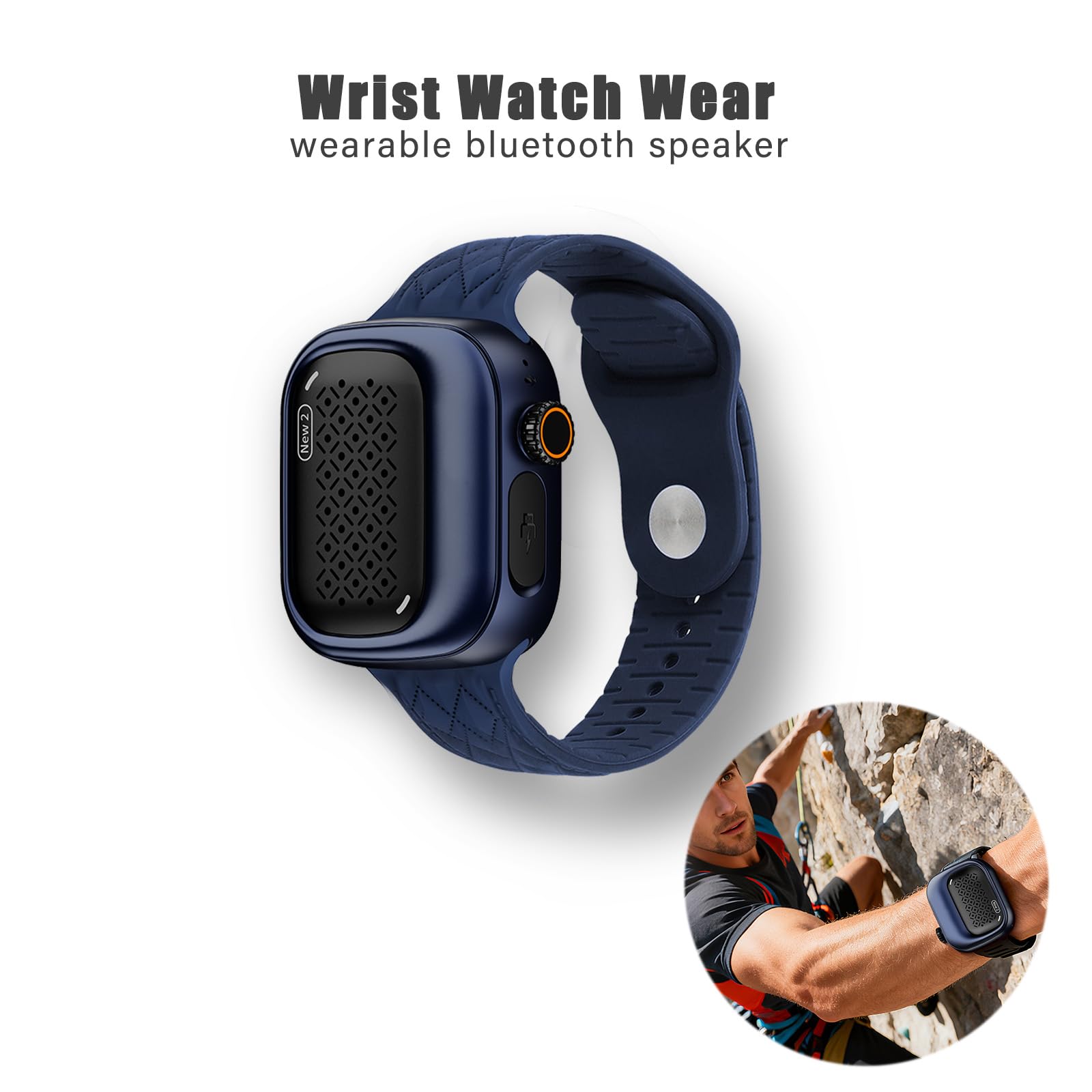 SBUSFGT Altoparlante Bluetooth indossabile, impermeabile IP69, a clip, 3 modi indossabili, ultraleggero, antipolvere, resistente alle alte temperature, per escursioni, nuoto, doccia, attività
