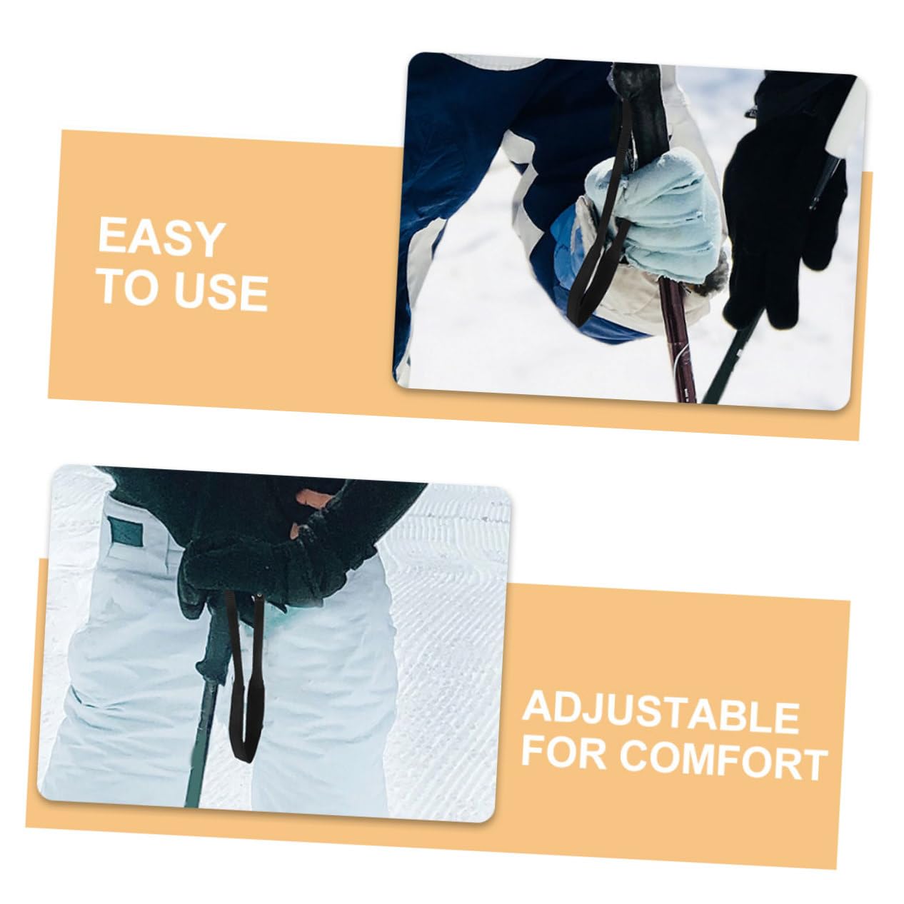 MUSISALY Trekking Pole Wristband Ski Pole Wristband Hiking Stick Versatile for Wide/Narrow