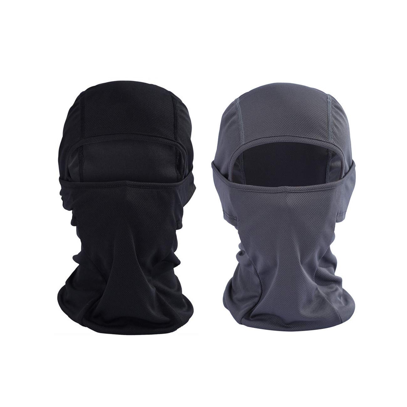 Colorsheng Sturmhaube – 2 Stück Winddichte Skimaske für kalte Wetter Outdoor Maske Thermohaube (schwarz/grau)
