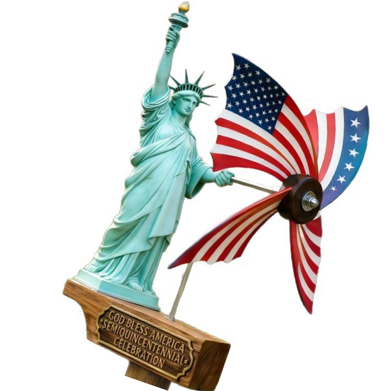 Msioytog A Weather Resistant Windmill 250Th Nniversary Commemorative Patriotics Wind Spinner For Backyard Or Gathering Backyard Wind Spinner