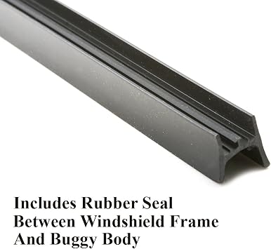 Manx Style Windshield, 42 Wide, Compatible with Dune Buggy