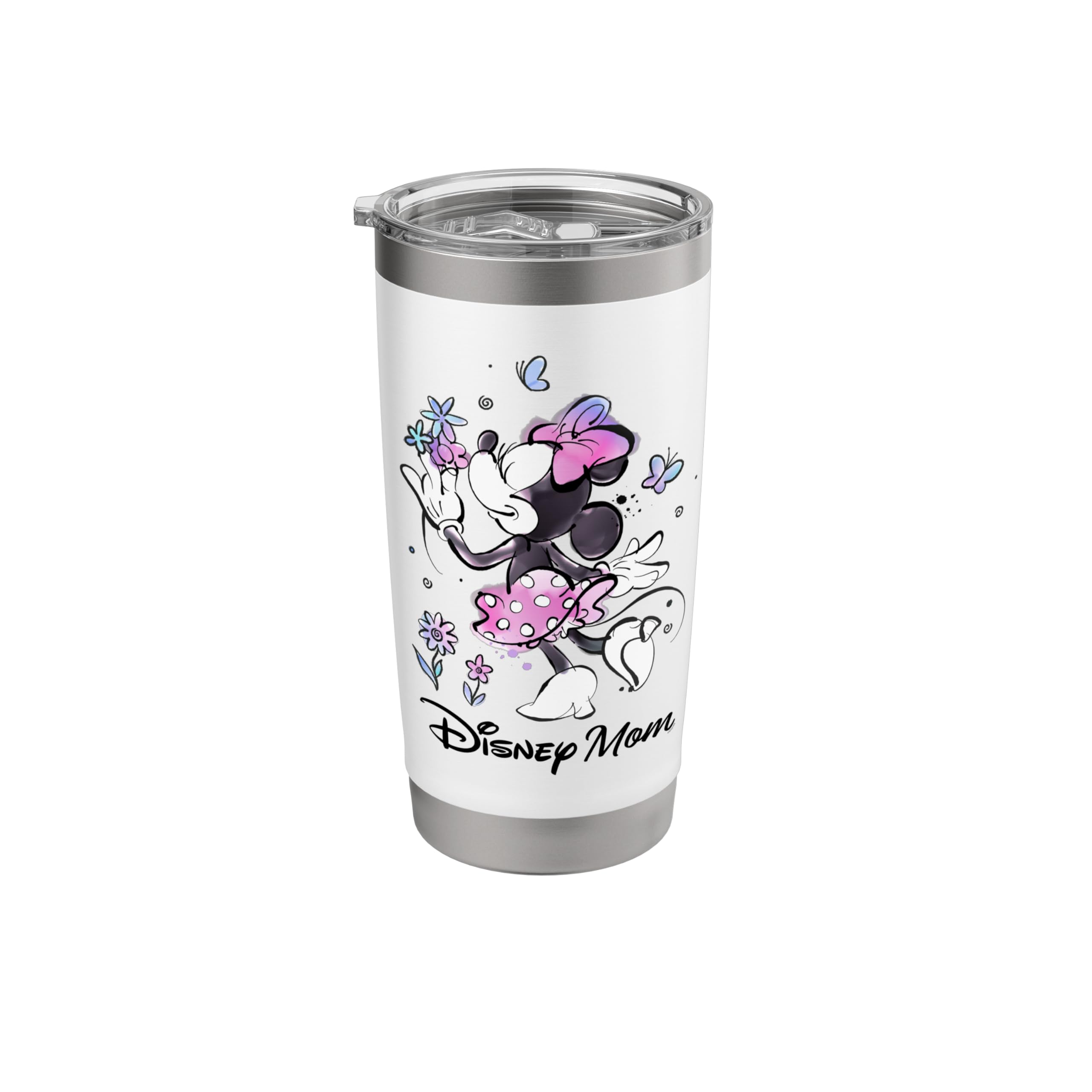 Disney Mom Minnie & Flowers Family Trip Mother’s Day Gift Stainless Steel Insulated Tumbler