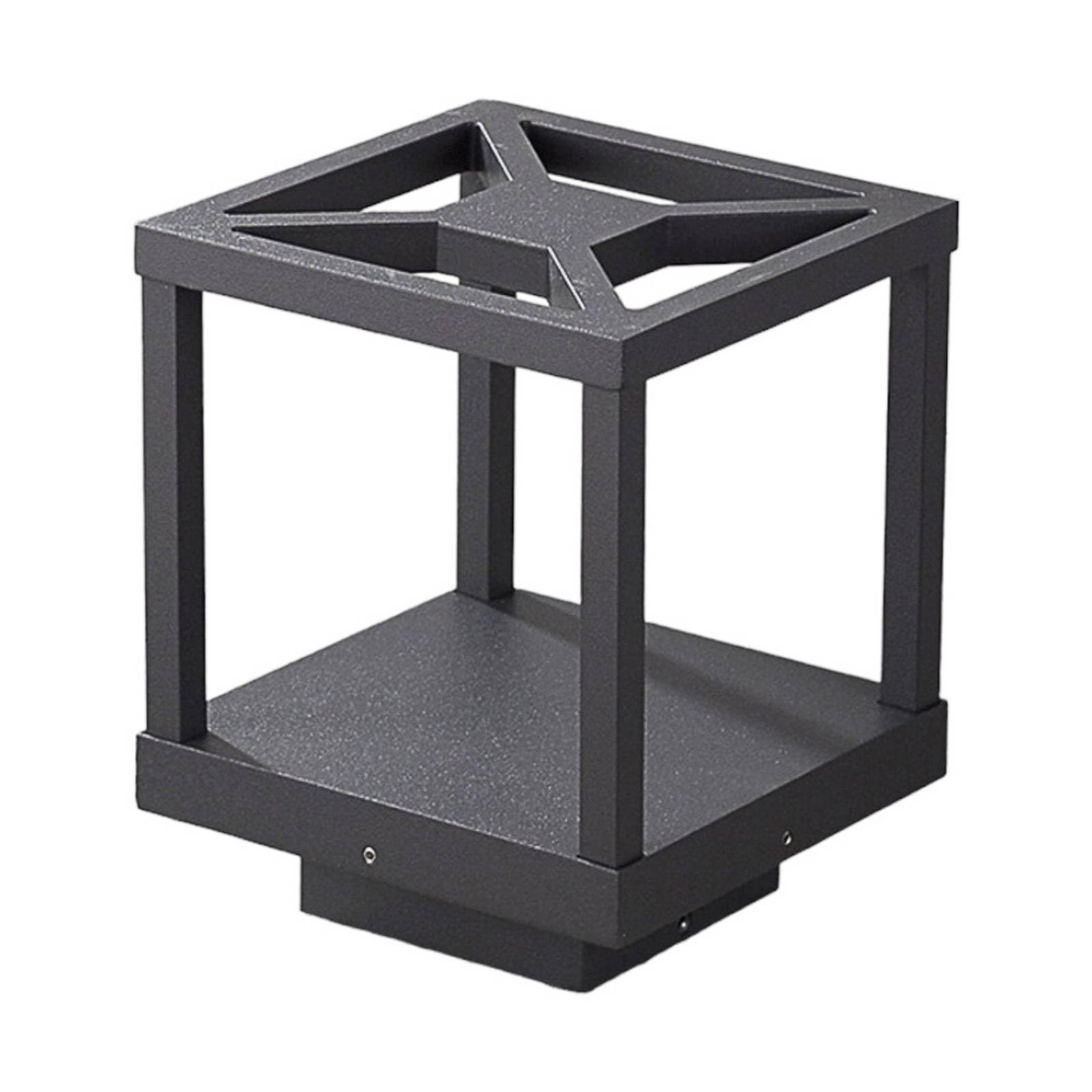 Lucande LED Lámpara para exterior Lealan (Moderno) en Negro hecho de Aluminio (1 llama, iluminación senderos, baliza farola