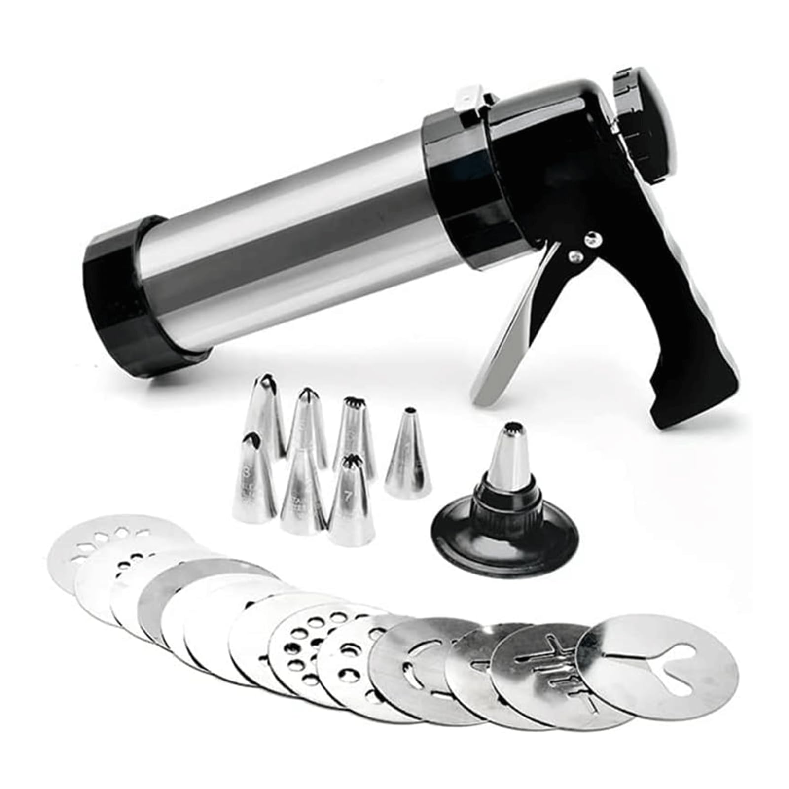 Boquillas para manga pastelera, molde para galletas, puntas para decorar pasteles, Kit de prensa para galletas, juego de dispensadores de glaseado