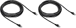 Amazon Basics RJ45 Cat-6 Ethernet Patch Internet Cable - 3 Feet (0.9 Meters) (Pack of 2)