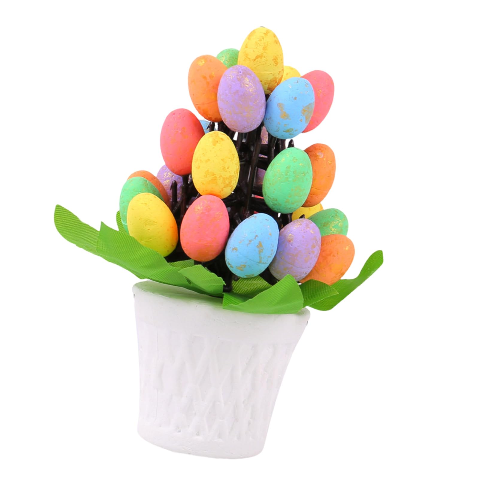 Kalttoy C Decorative Easters Eggs Planter Olorful Easters Eggs Flowerpots Tabletop Ornament For Living Rooms And Afes Olorful Designs