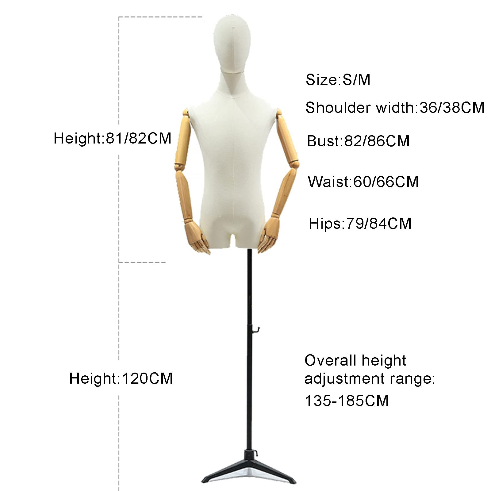 Amazon.co.jp: 女性マネキントルソー、取り外し可能なヘッド付きリネン