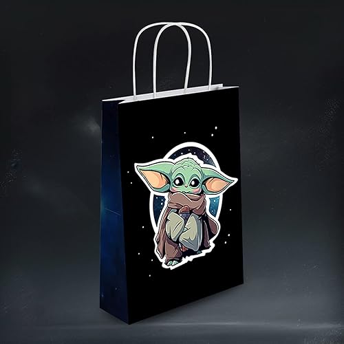 Miniatura 4 de pepdhuk 24 bolsas de regalo para fiestas de cumpleaños con temática de yoda para Yoda, suministros de fiesta
