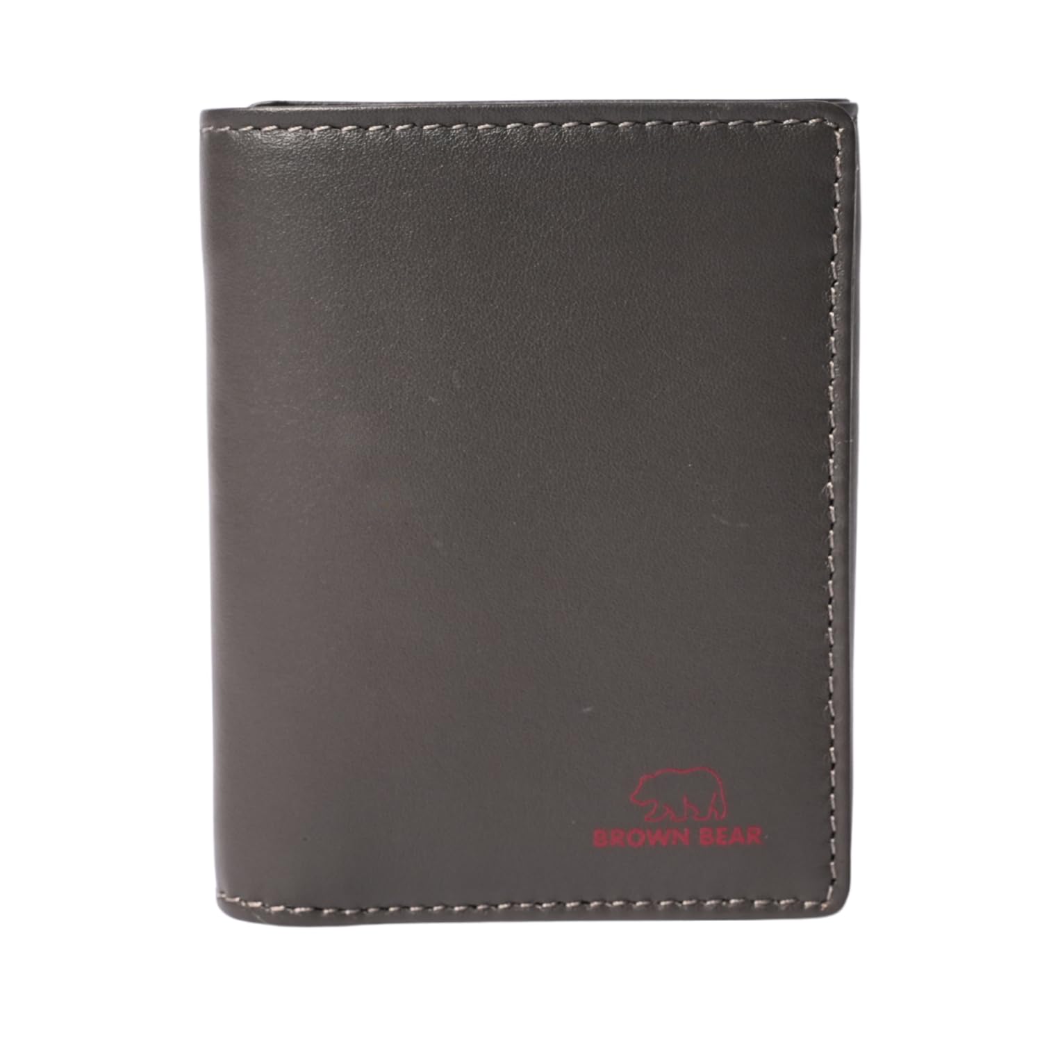 brown bear Slim Line Tri Fold Wallet for Man | Premium Leather RFID Protection | Wallet for Men Leather Original (Grey)-picture-15