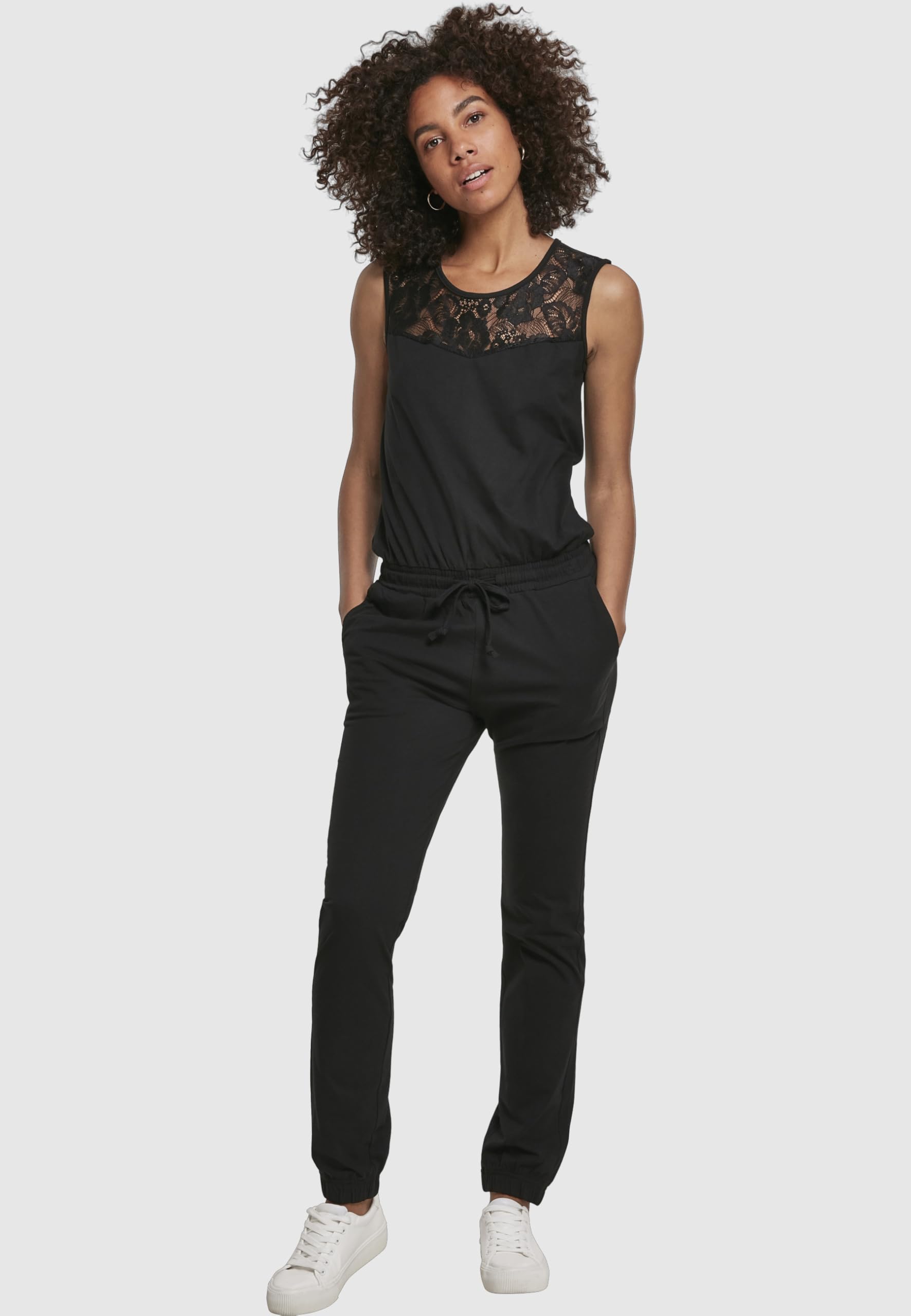 Urban Classics Damen Ladies Lace Block Jumpsuit