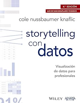 Portada libro Storytelling con datos. Visualización de datos para profesionales