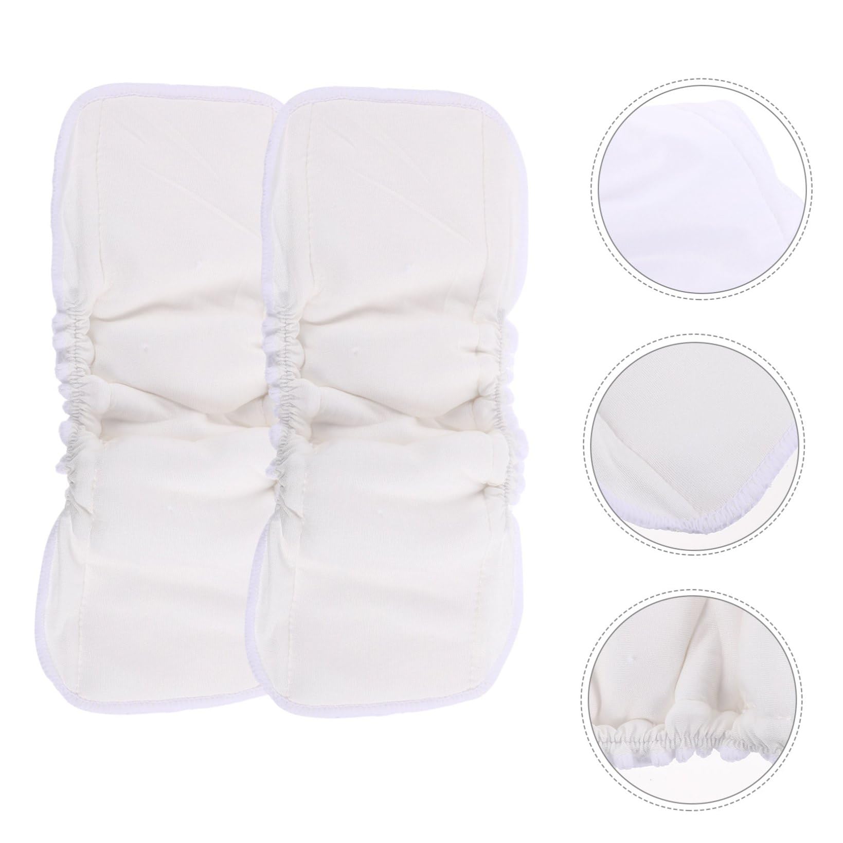 6 Stück Waschbare Windeleinlage aus Bambusfaser für Babys Hochabsorbierend Wiederverwendbar für Wickelunterlage Weiche und Saugfähige Babywindeleinlage