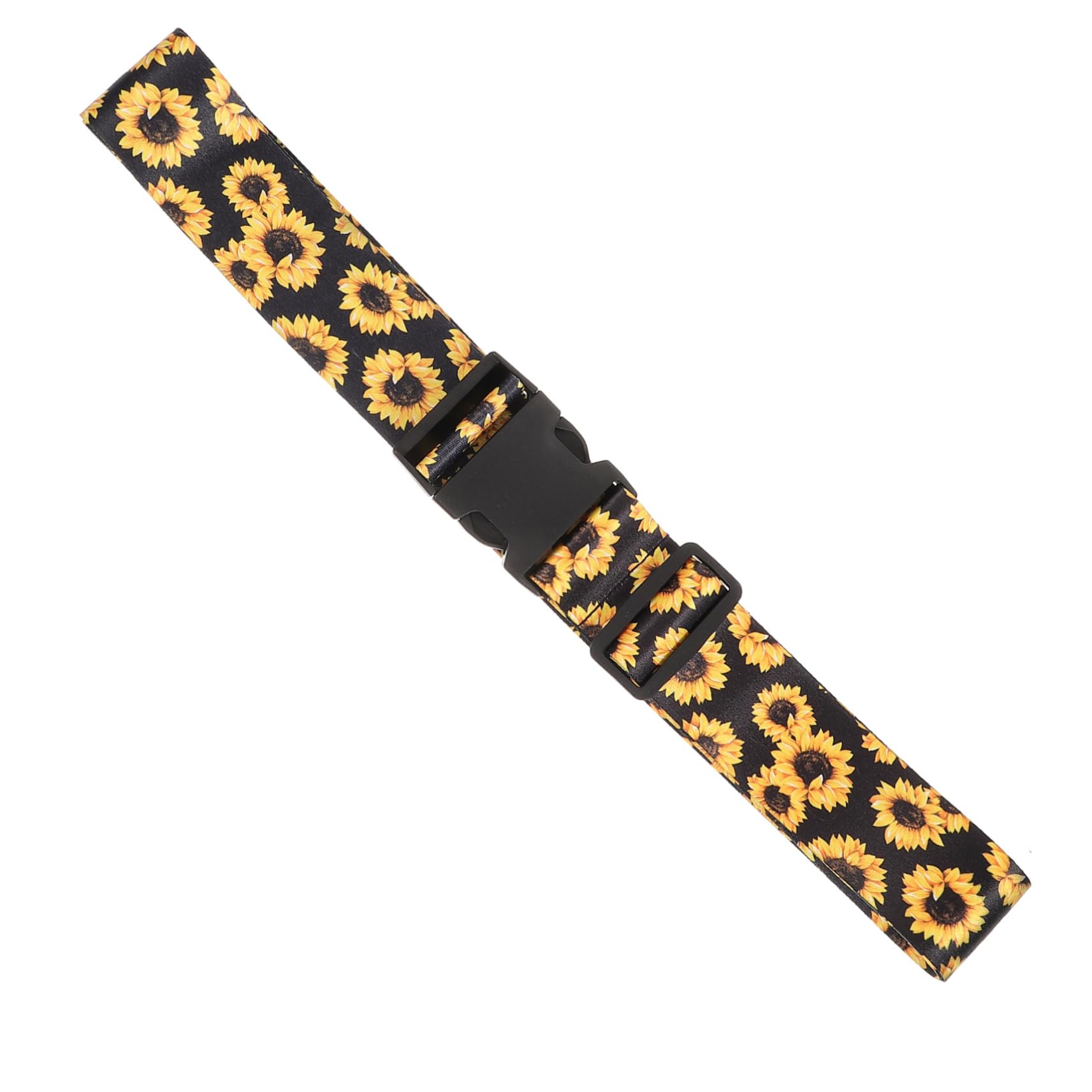 Cinghie Per Valigie Con Fiore Di Girasole, Cintura Da Viaggio Elastica, Design Sun Flower, Multicolore - 3