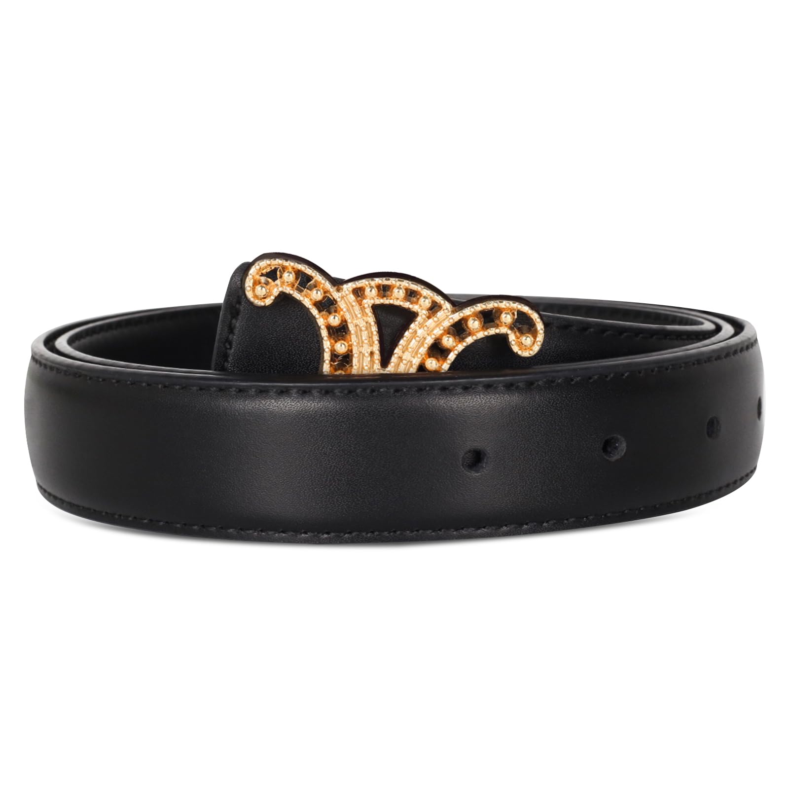 Aurolran Ceintures en cuir pour femmes, ceintures de luxe pour jeans et robe