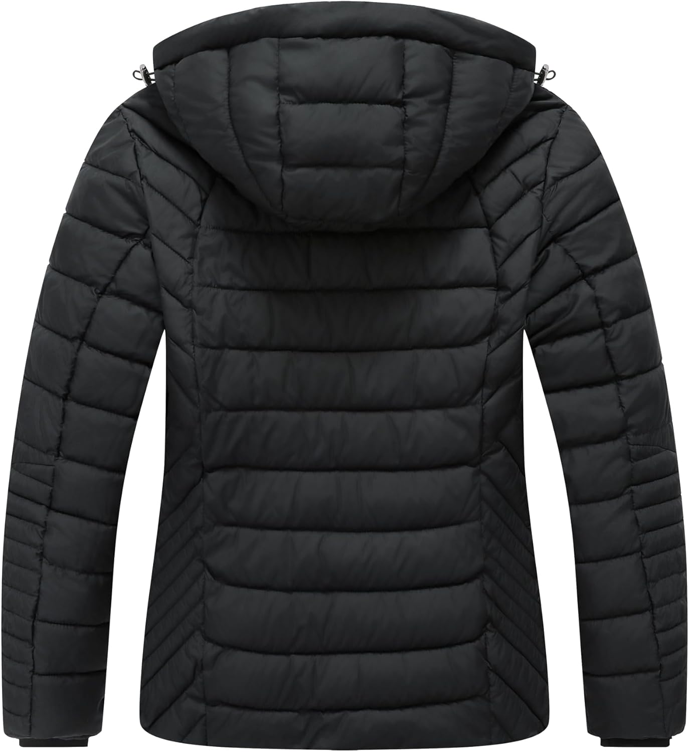 Women's Quilted Down Coat | Lightweight, Windproof, Waterproof, Detachable Hood, Warm for Winter Travel - Image 2