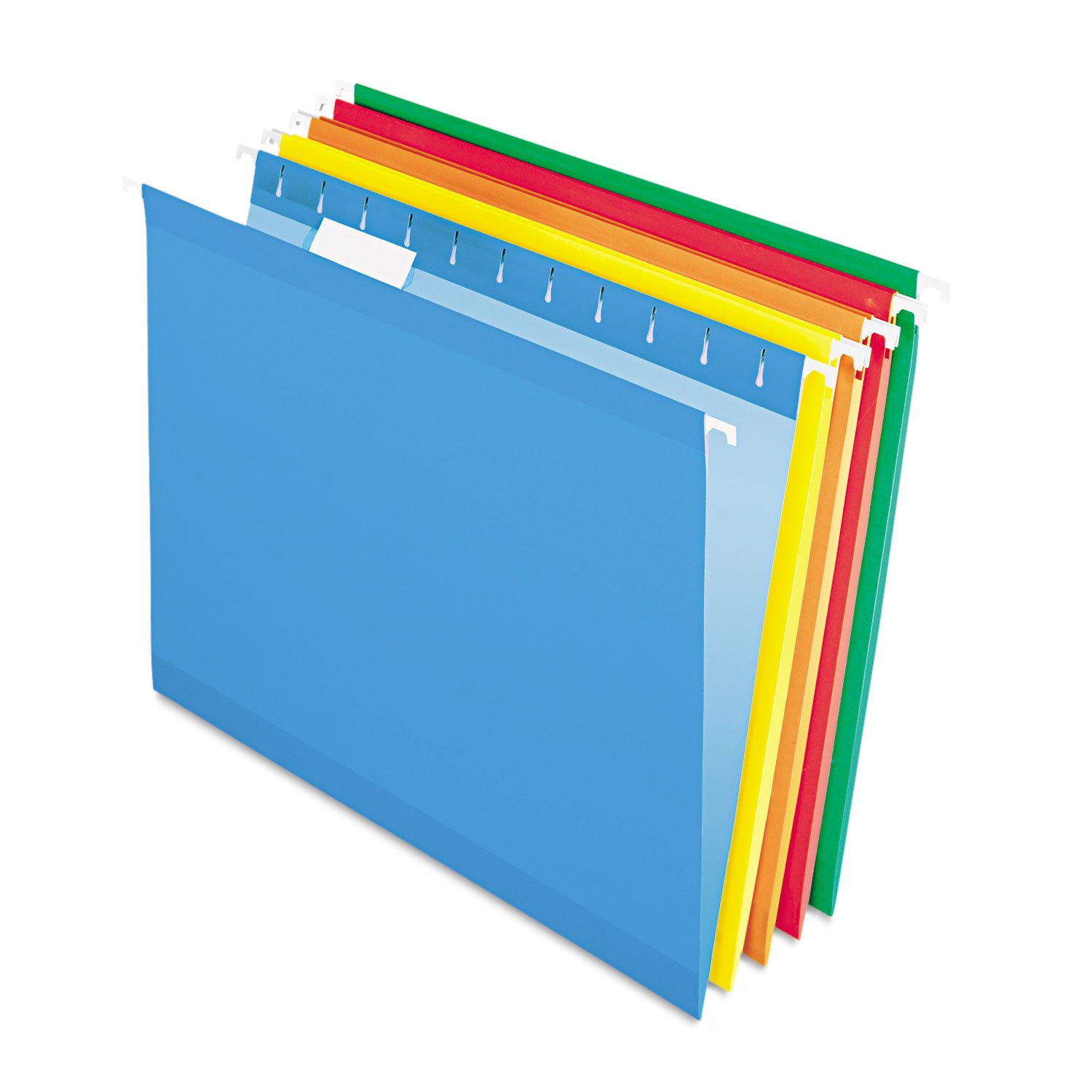 pendaflex415215Asst Hanging Folder, 1/5 Tab Cut, Letter, 25/Bx, Be/Re/Oe/Yw/Ban
