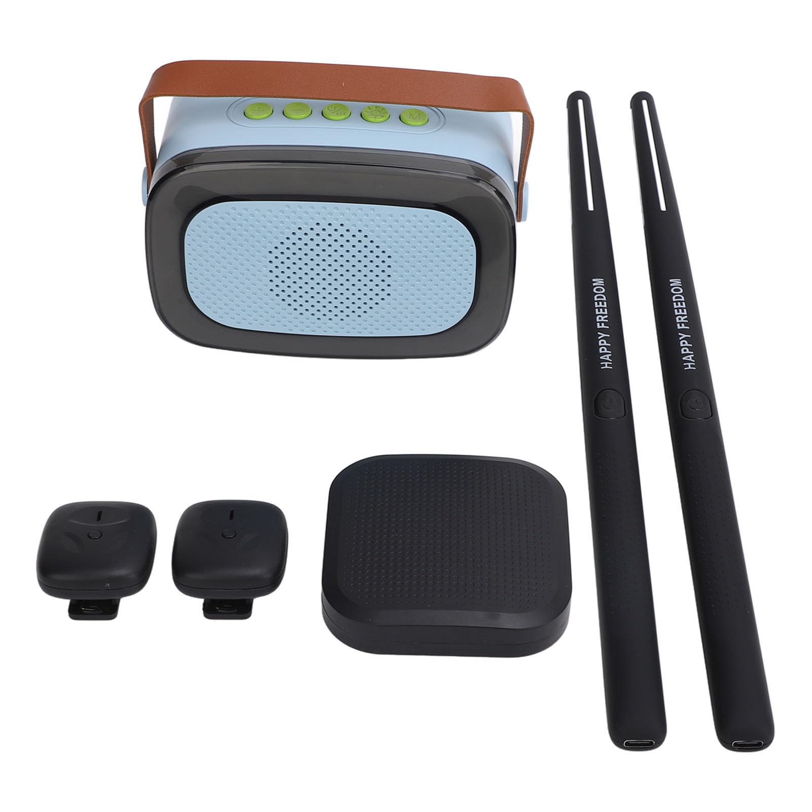 Batería de Aire Eléctrica, Batería Virtual, Palo Rítmico de Práctica Fácil de Tocar para Jardín para Adultos (Black)