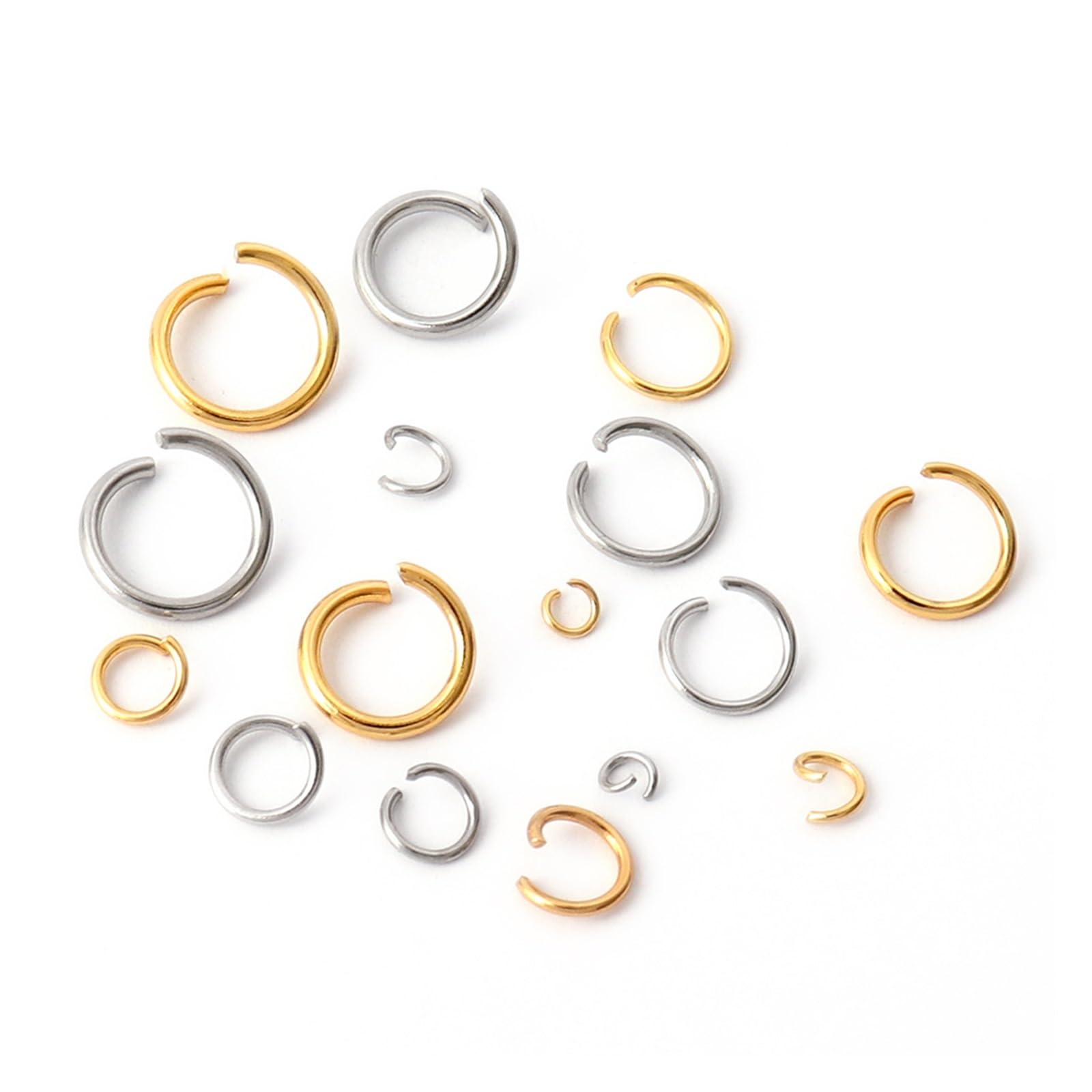 100 Geschlossene Binderinge Aus Edelstahl 304 – 12 Mm, Für DIY-Schmuck, Ketten & Mehr