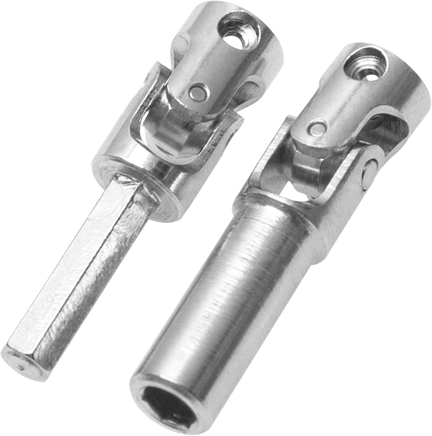 1Pair ShareGoo Stainless Steel RC Car Center Drive Shafts CVD DriveShaft Compatible with FMS FCX24M 1/24 RC Crawler Upgrade Part