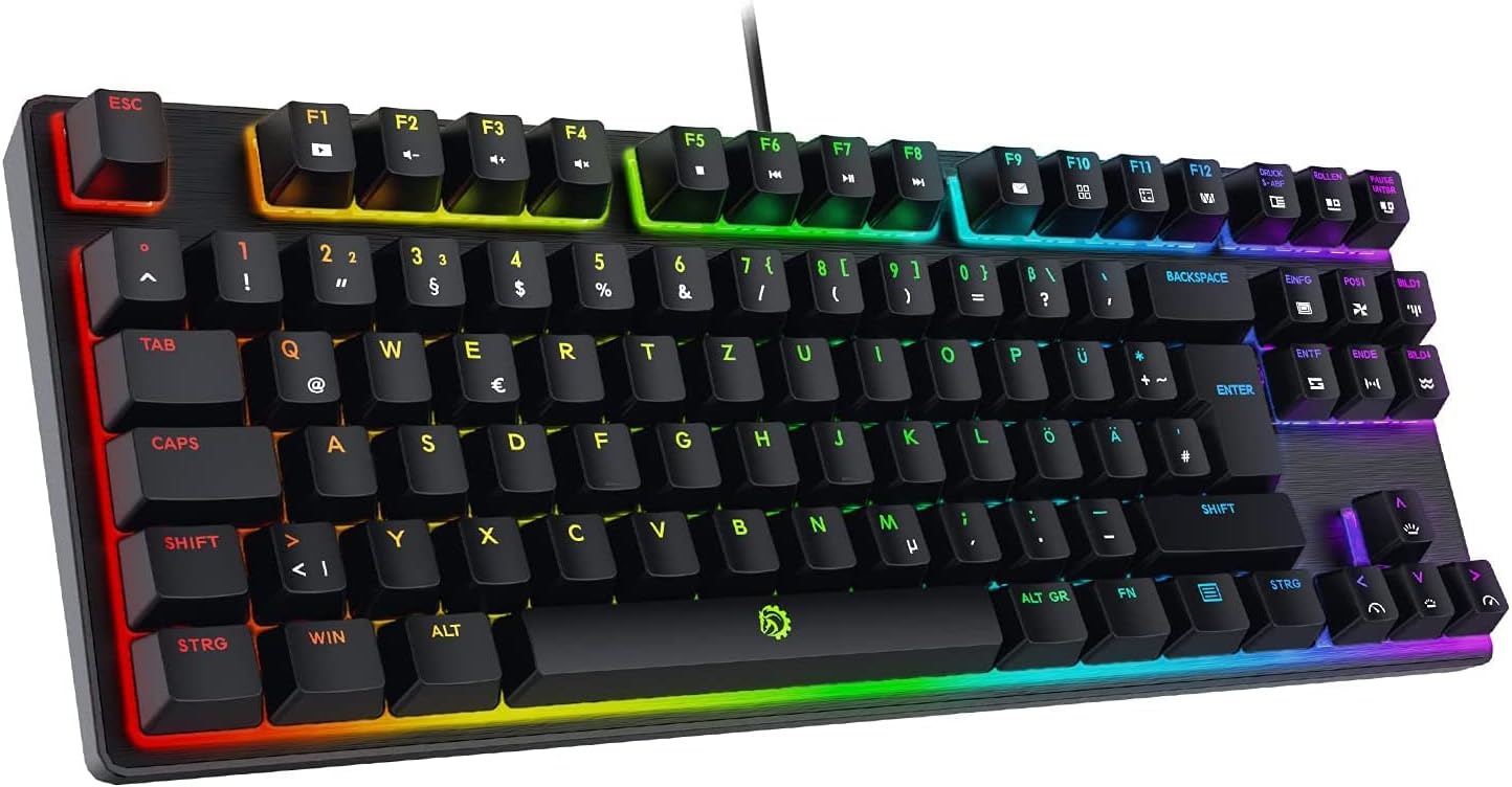 DREVO Tyrfing V2 88K Spanish Layout Mechanical Gaming Keyboard Black Switch