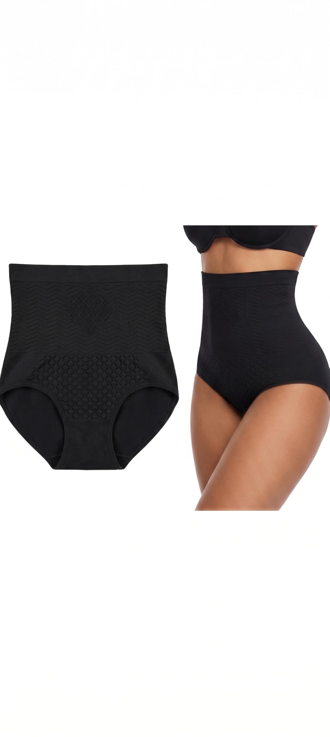High Waist Tummy Control Shapewear Panty for Women | Seamless Body Shaper Brief | Firm Compression Slimming Underwear-image-24
