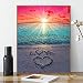 DIY Paint by Numbers for Adults Kids Paint by Numbers Beach DIY Painting Acrylic Paint by Numbers Painting Kit Home Wall Living Room Bedroom Decoration Beach Sunset