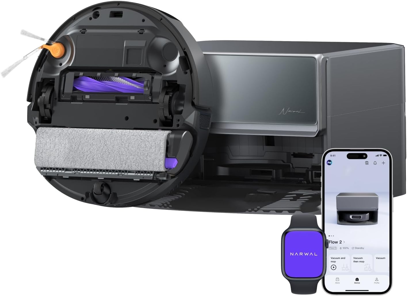 NARWAL Flow 2 Robot Sprzątający Moc ssania 31 000 Pa