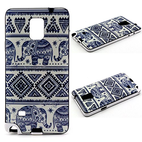 Note 4 Case, U-Gem star Colorful Heavy Duty Hybrid Rugged Hard Case Cover For Samsung Galaxy Note 4,with SIM Card Adapter Kit+Screen Protector+Black Stylus (PC-13)