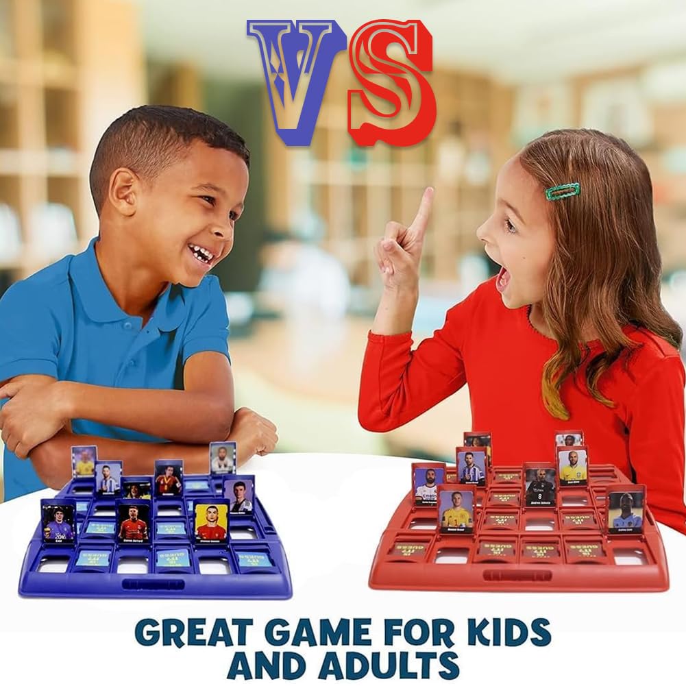 World Football Stars Guess Who?New Board Game Guess Who World Cup Theme,24 Characters Board Game, Football guess who,A 2-player game for ages 7+ and a great gift for football fans - Image 4