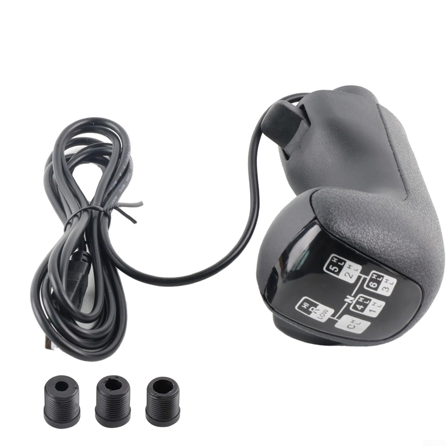 Pommeau de levier de vitesse USB pour Logitech G923 & G29 & G27 & G25 TH8A, haut-bas pour ETS2 pour ATS pour simulateur de camion Scania, accessoire de jeu de course en plastique, noir