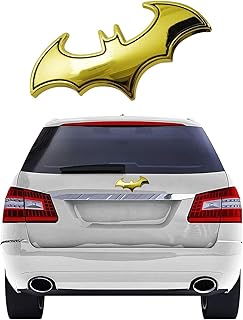 Generic Gold 3D Metal Car Logo Sticker, Universal Fit, Compatible with Car, Motorcycle, Self-Adhesive Vehicle Decal