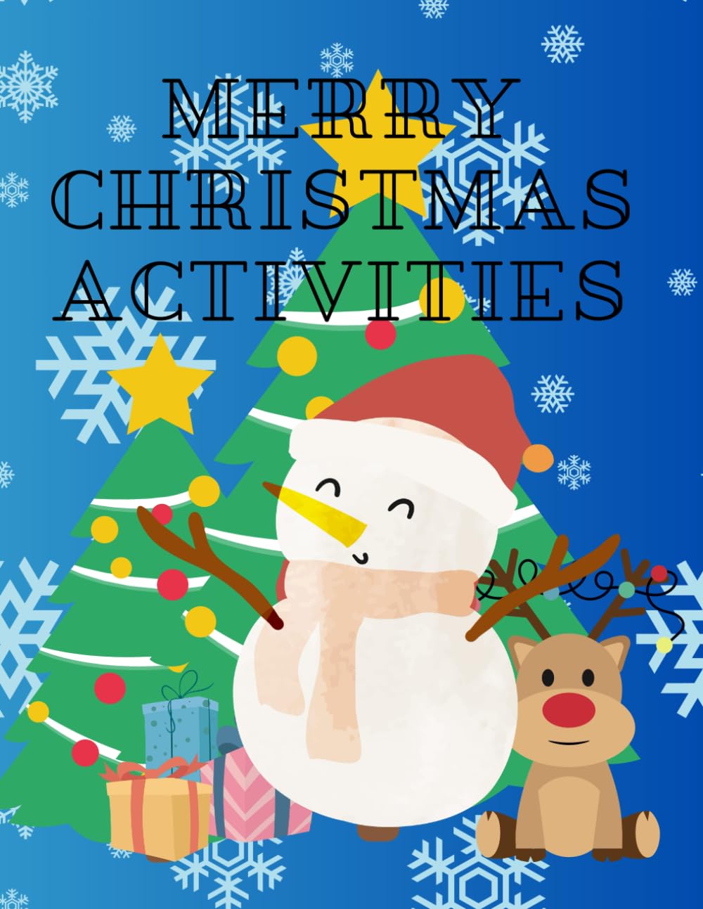 Merry Christmas Activity Book for Children: 35 Activities including puzzles, mazes and coloring pages